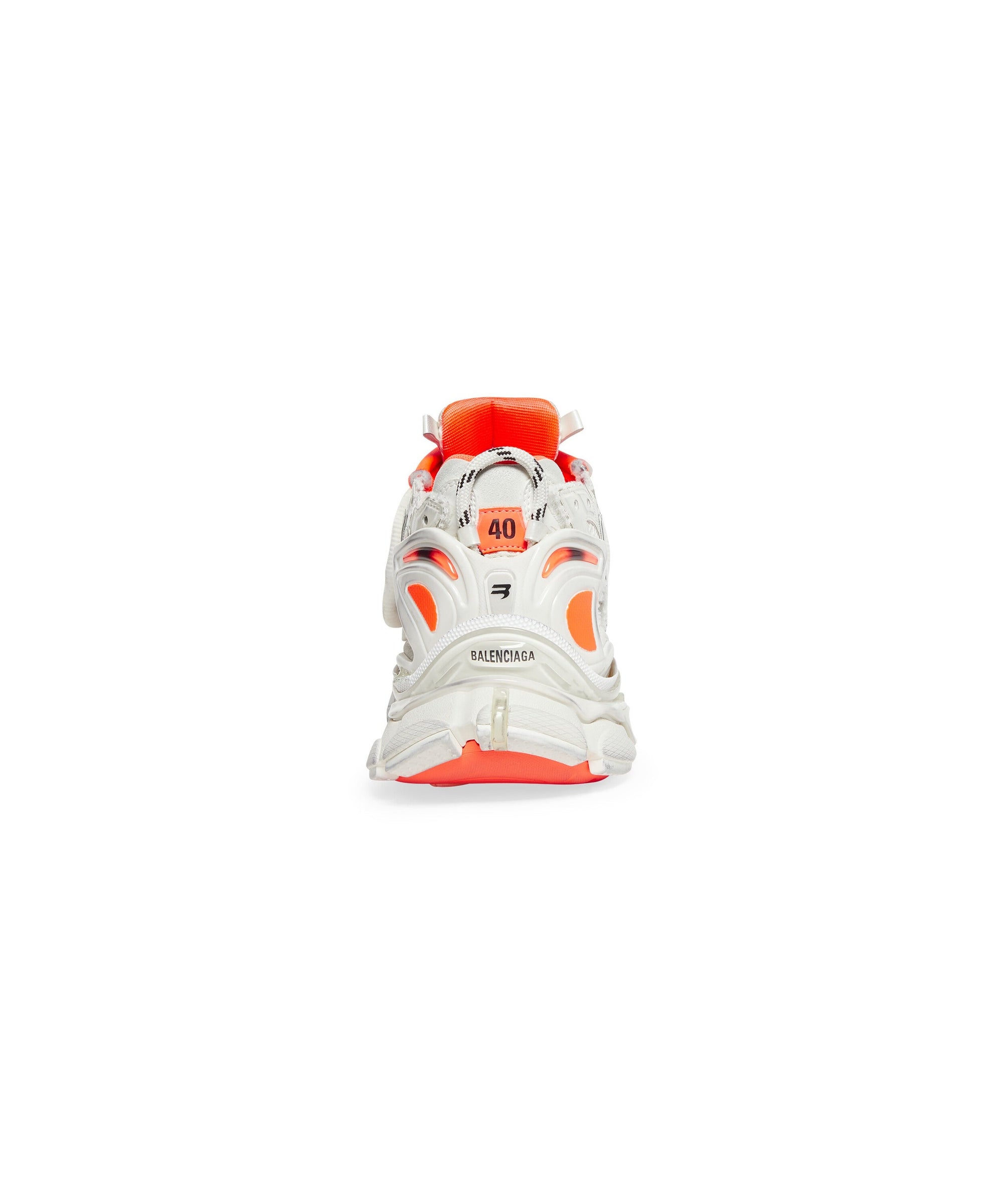 Runner Sneakers - Neon Orange & Eggsh