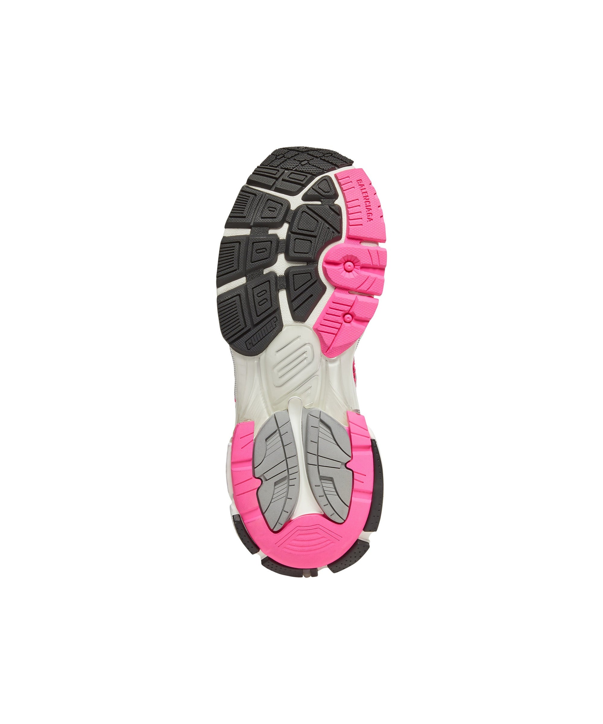 Runner Sneakers - Fluo Pink & Grey & Black