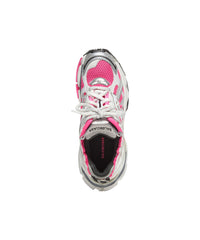 Runner Sneakers - Fluo Pink & Grey & Black