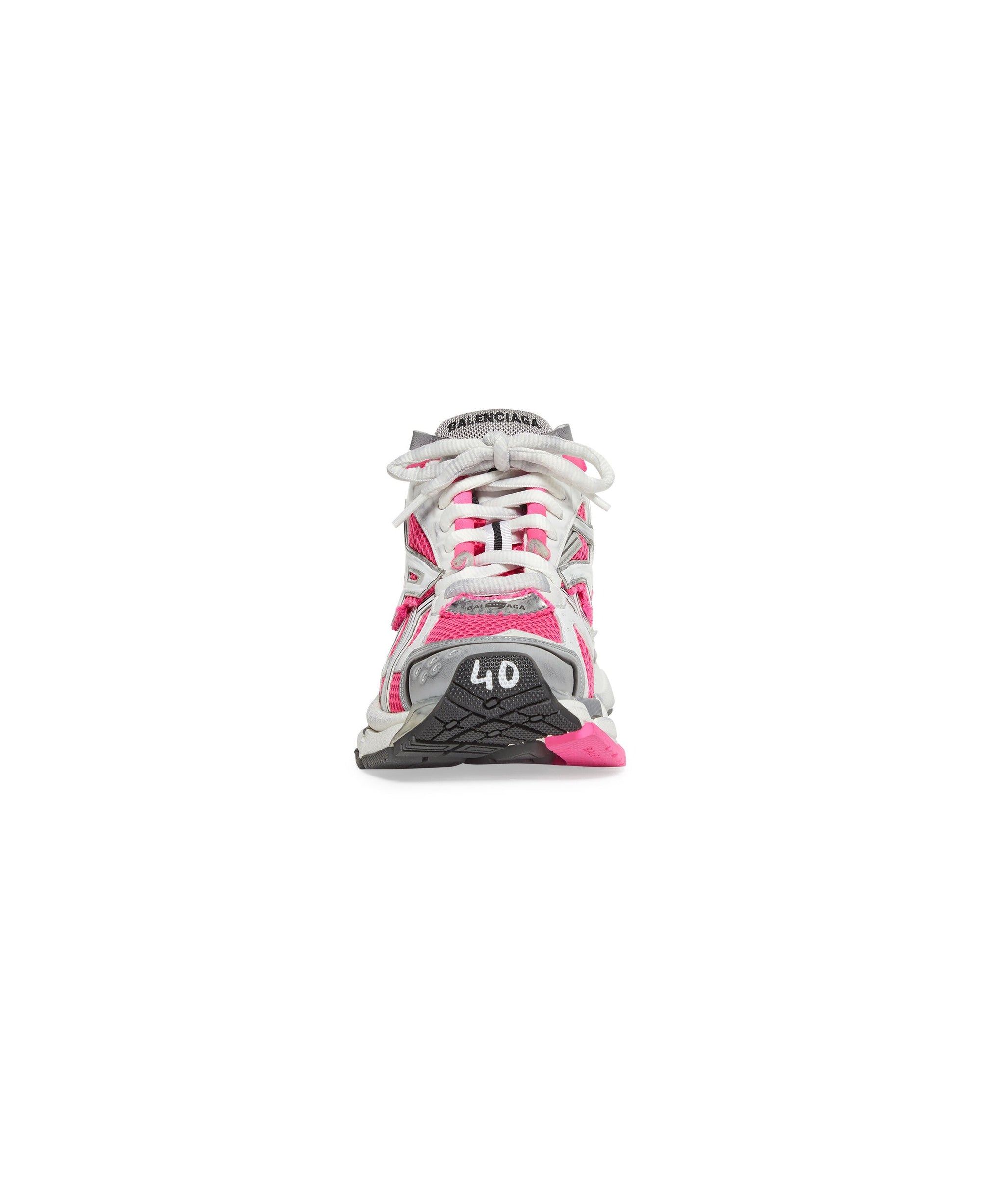 Runner Sneakers - Fluo Pink & Grey & Black