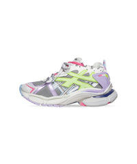 Runner Sneakers - Grey & Purple & Neon Yellow