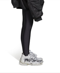 Runner Graffiti Sneakers - White & Black
