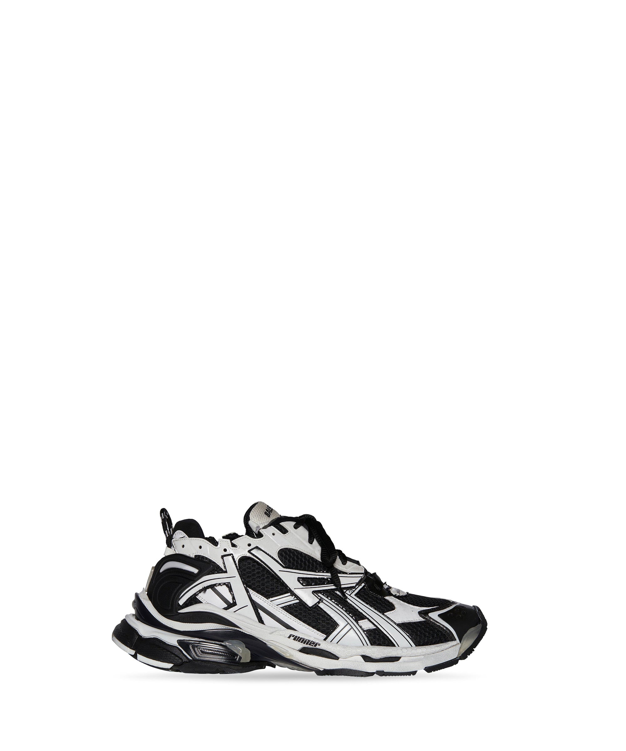 Runner Sneakers - White & Black