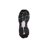 Runner Sneakers - White & Burgundy & Grey