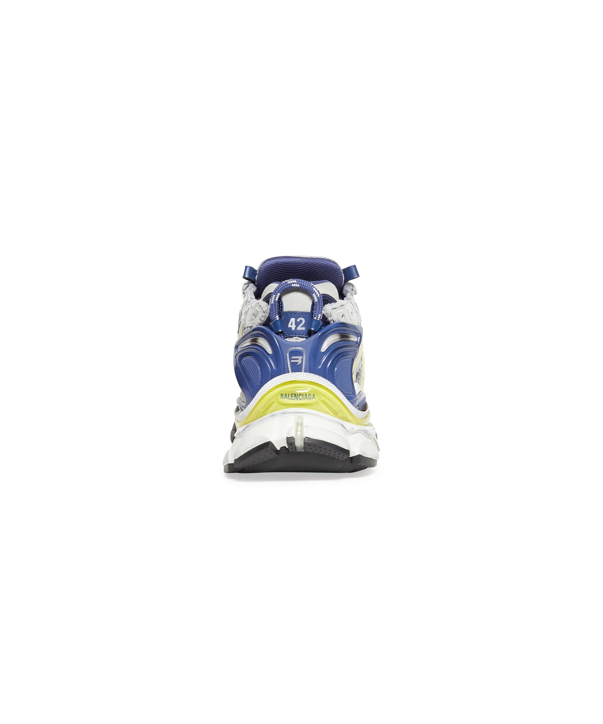 Runner Sneakers - White & Black & Grey