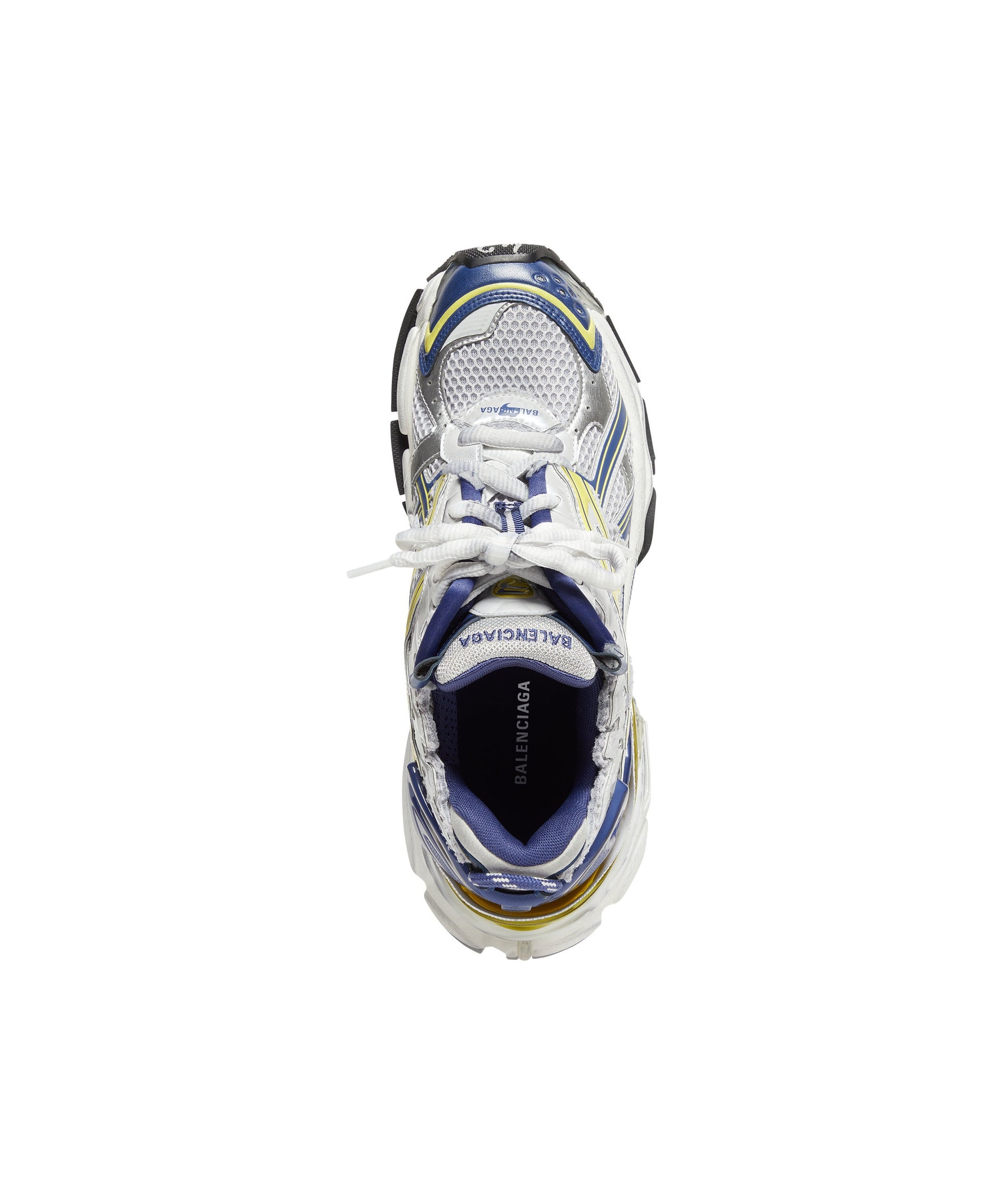 Runner Sneakers - White & Black & Grey