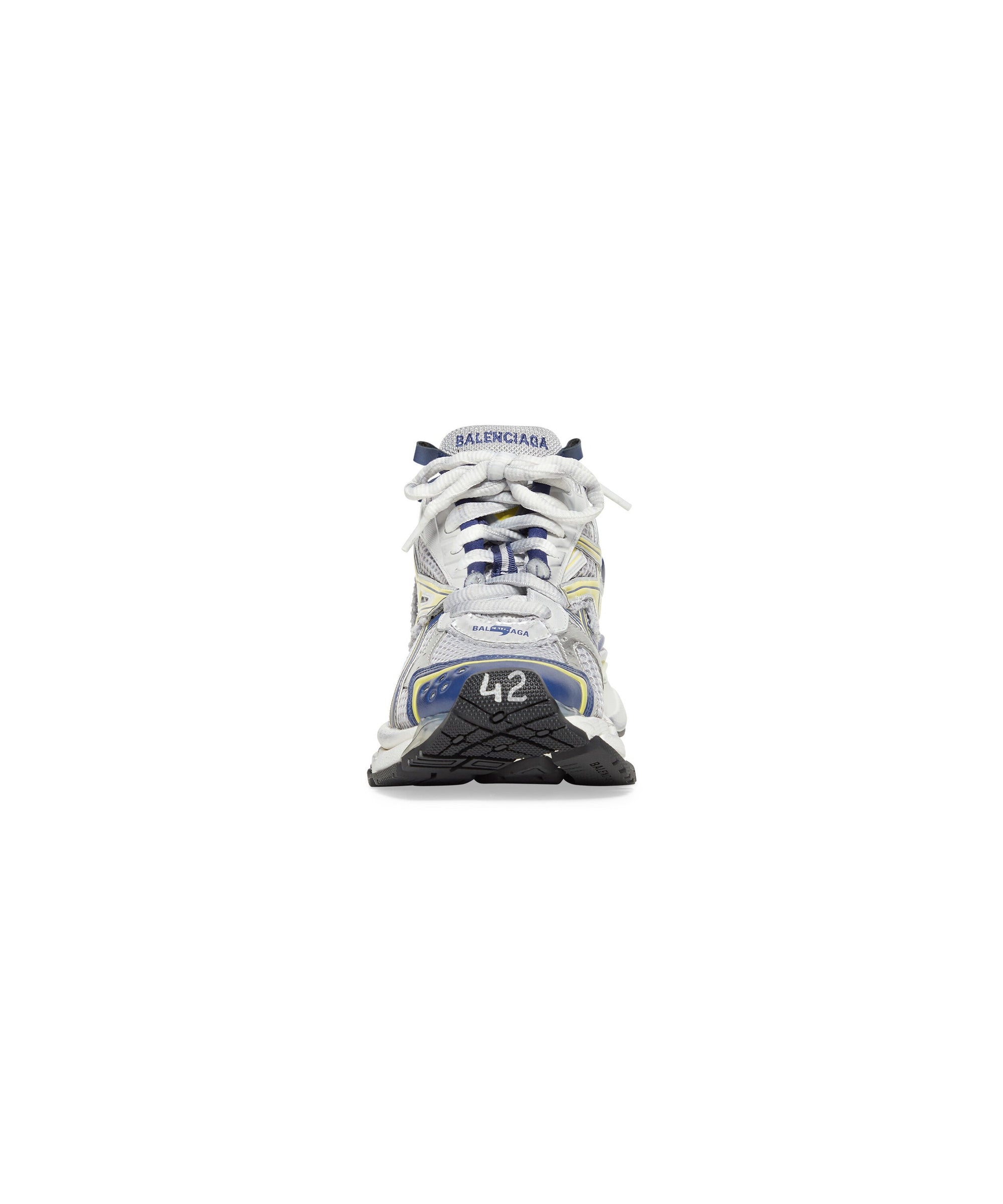 Runner Sneakers - White & Black & Grey
