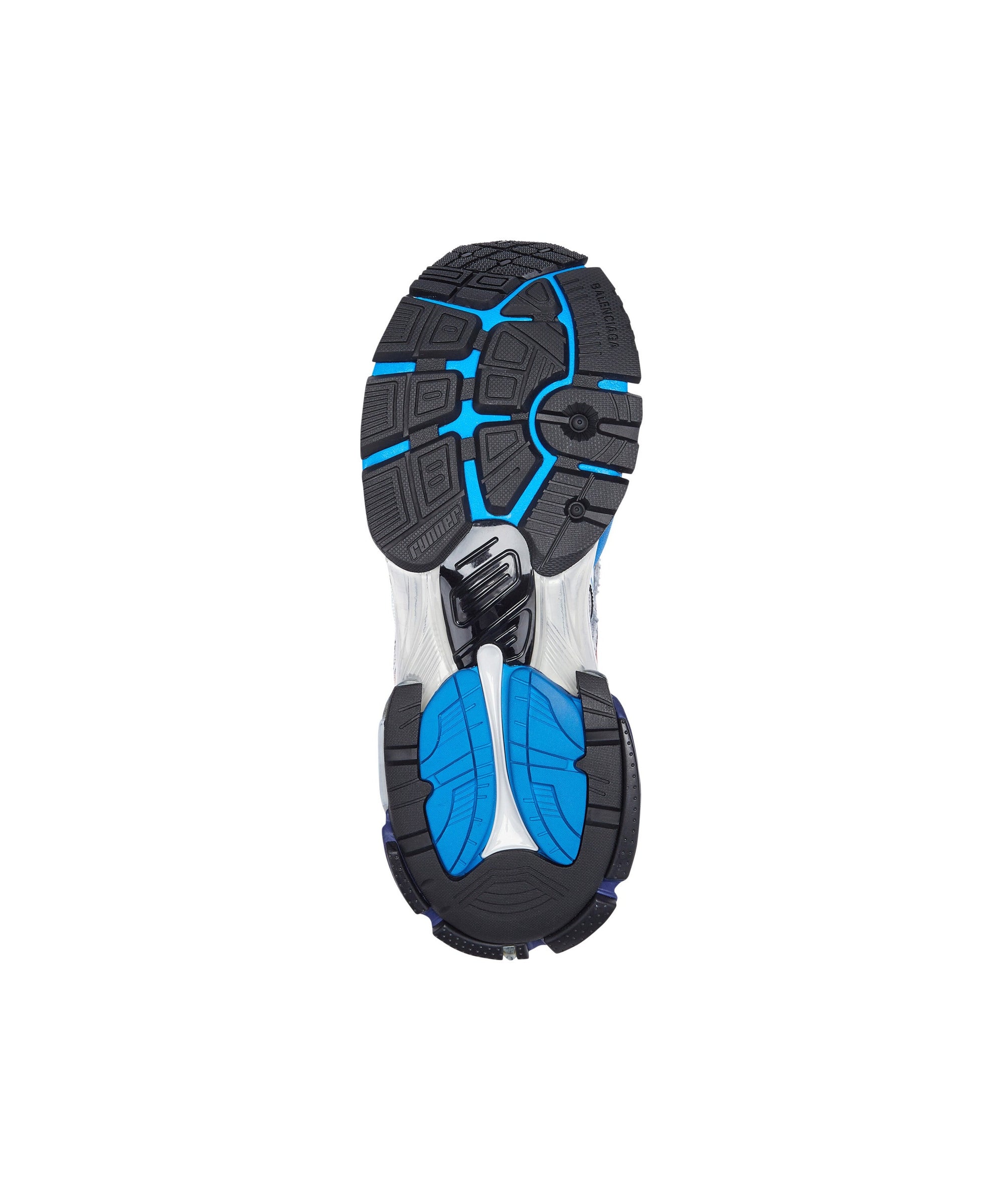 Runner Sneakers - Black & Red & Blue & Grey & Bur