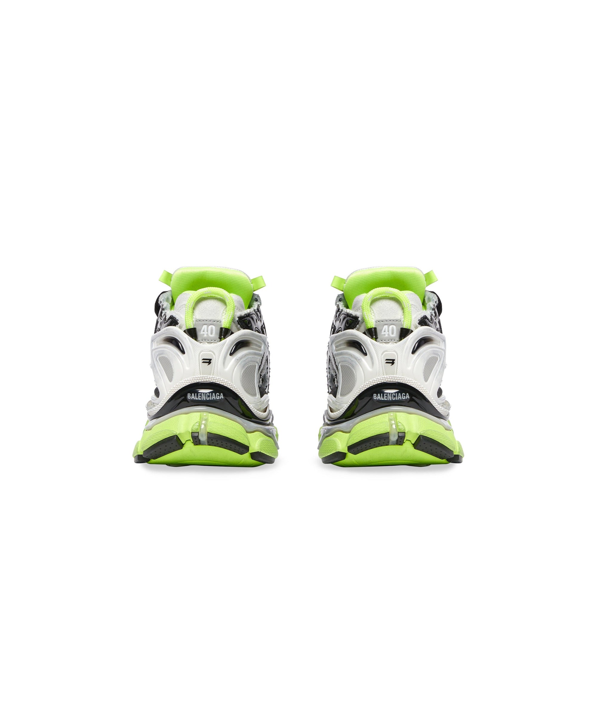 Runner Sneakers - White & Black