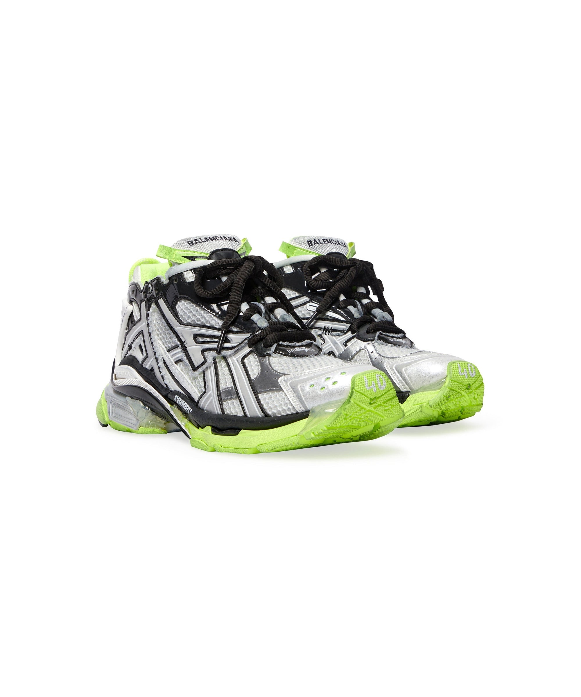 Runner Sneakers - White & Black