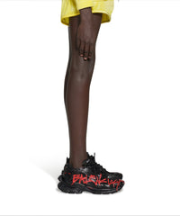 Runner Graffiti Sneakers - Black & Red