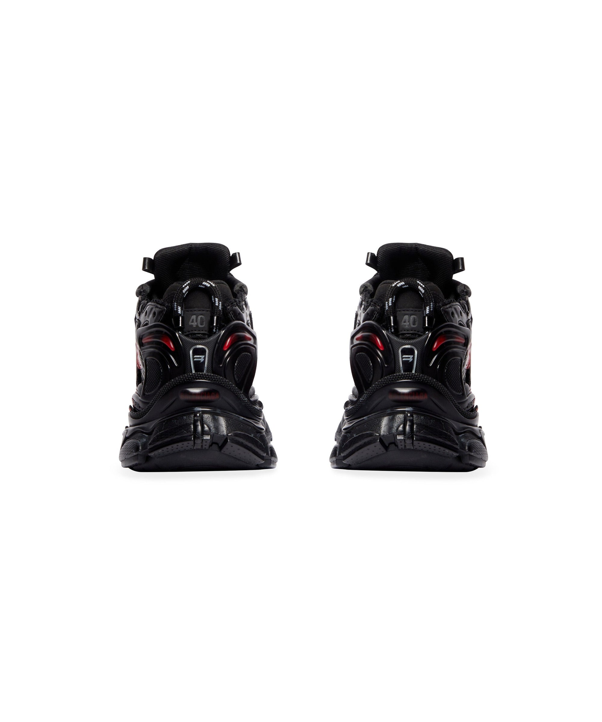 Runner Graffiti Sneakers - Black & Red
