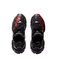 Runner Graffiti Sneakers - Black & Red