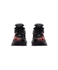Runner Graffiti Sneakers - Black & Red