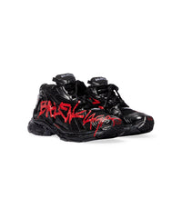 Runner Graffiti Sneakers - Black & Red
