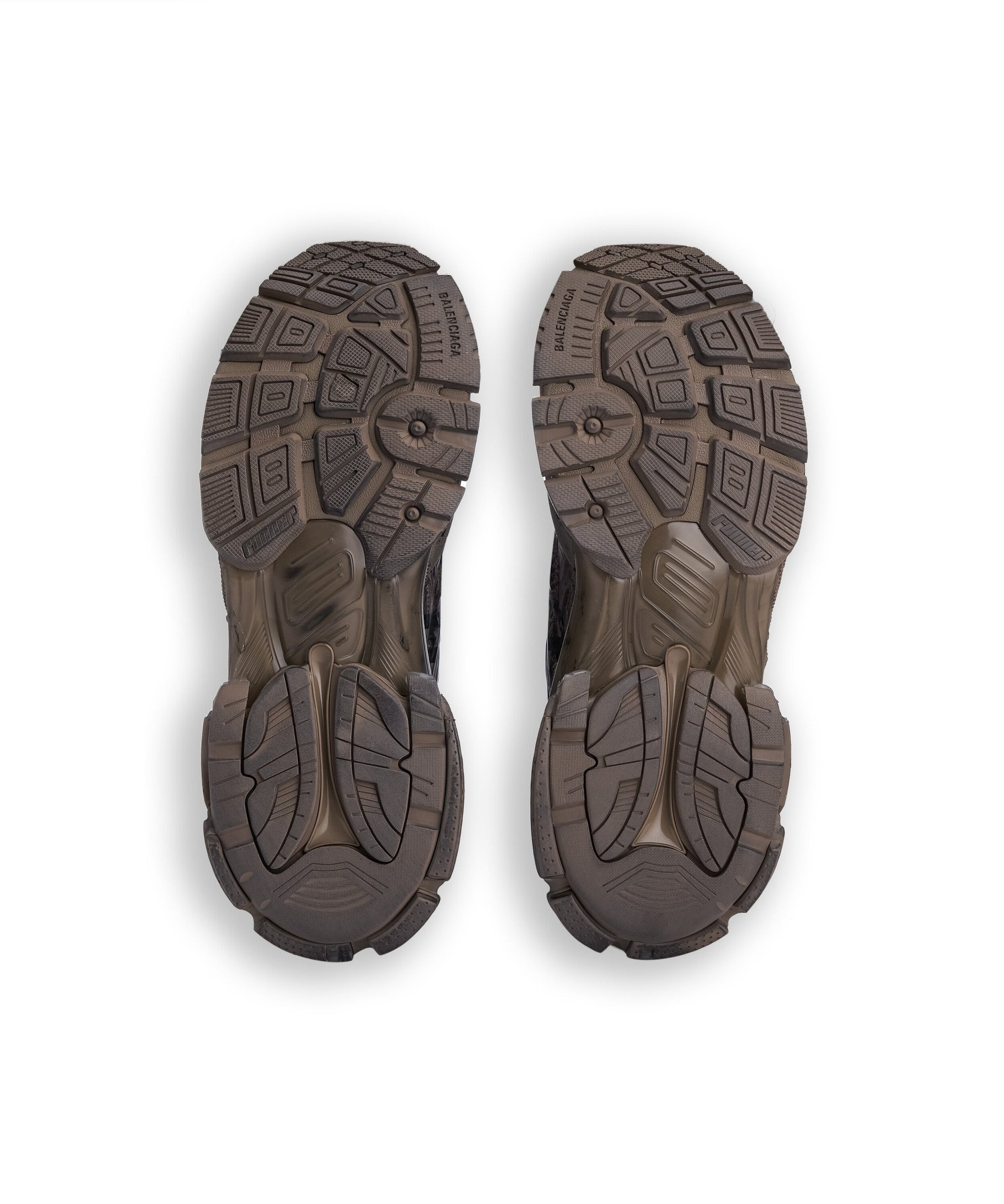 Runner Graffiti Sneakers - Dark Taupe & Black