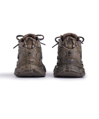 Runner Graffiti Sneakers - Dark Taupe & Black