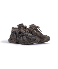 Runner Graffiti Sneakers - Dark Taupe & Black