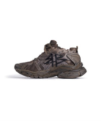 Runner Graffiti Sneakers - Dark Taupe & Black