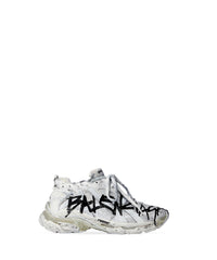 Runner Graffiti Sneakers - White & Black