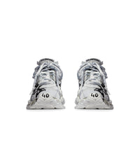 Runner Graffiti Sneakers - White & Black