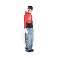 Hacker Small Hobo Bag In Jacquard Canvas - Black
