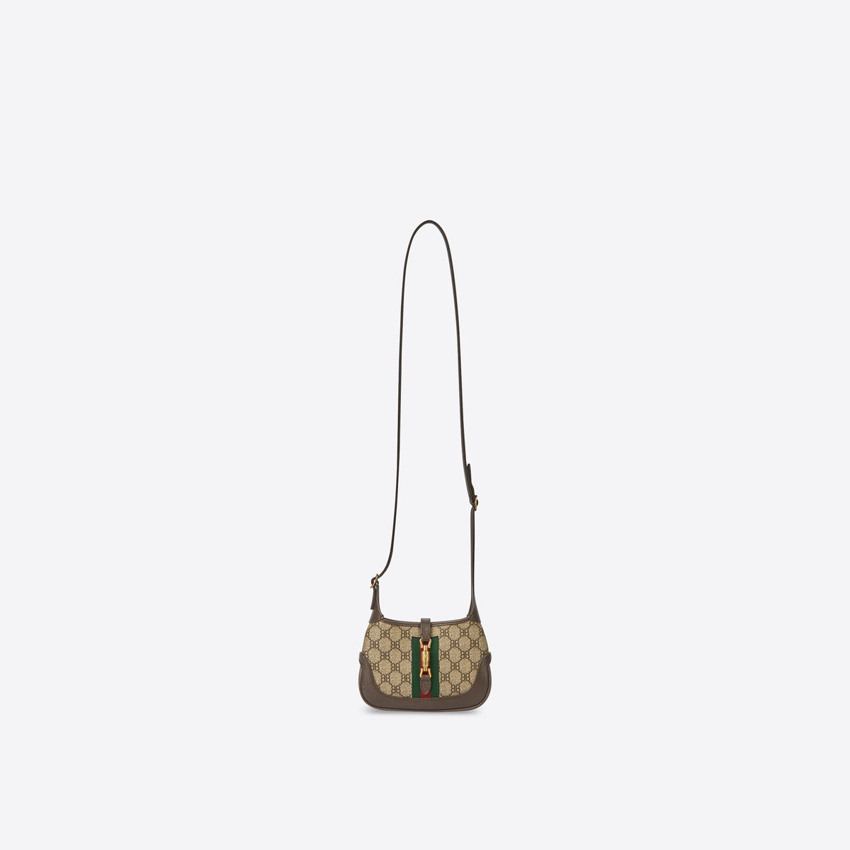 Hacker Mini Hobo Bag In Coated Canvas - Ebony