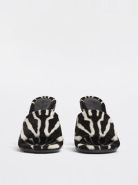 Pose zebra 90mm Mules - Zebra