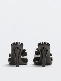 Pose zebra 90mm Mules - Zebra
