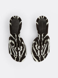 Pose zebra 90mm Mules - Zebra