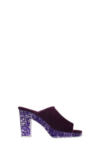 Gleam purple 100mm Mules - Purple