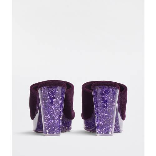 Gleam purple 100mm Mules - Purple