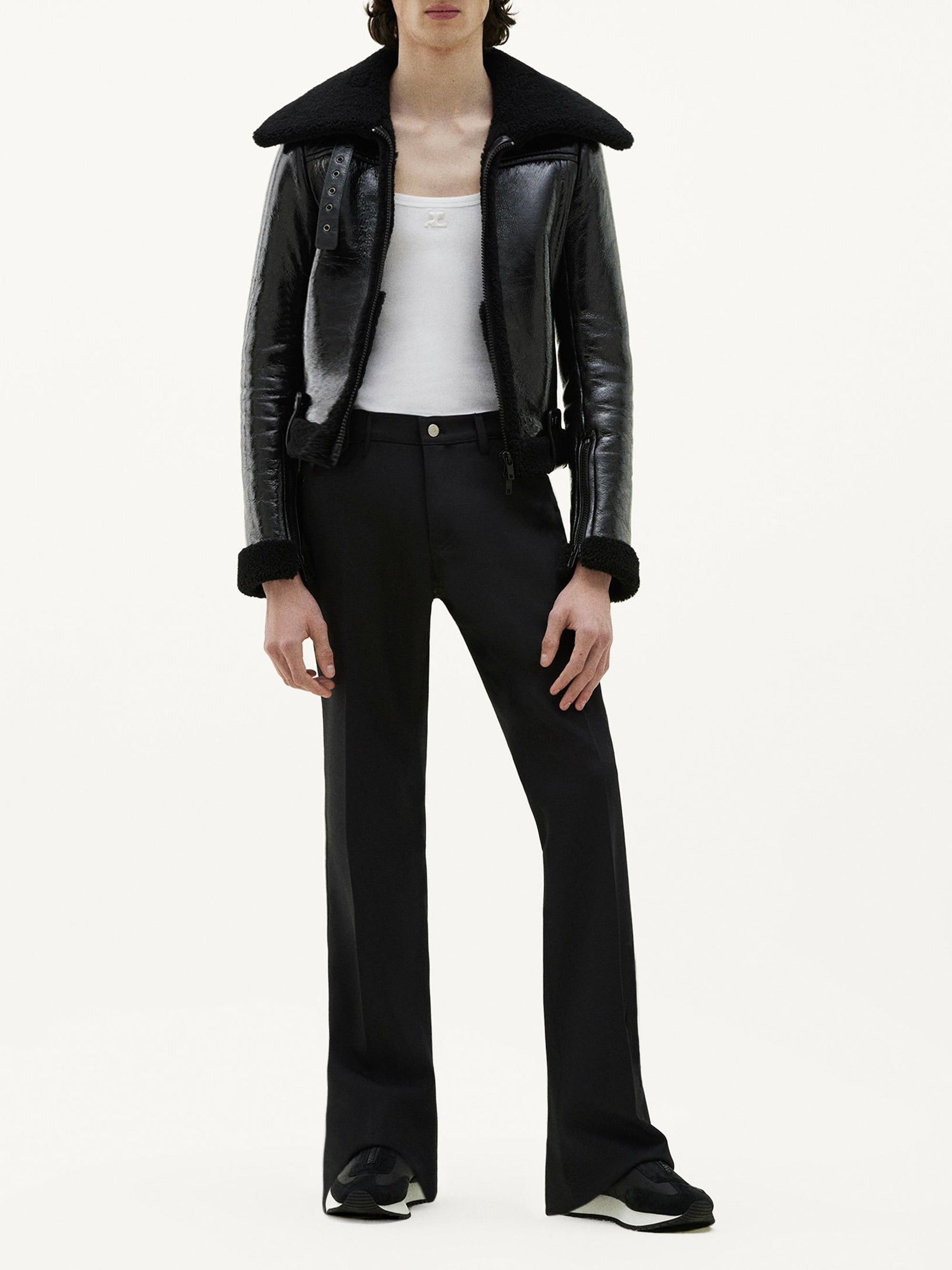 Bootcut 70'S retro twill Pant - Black