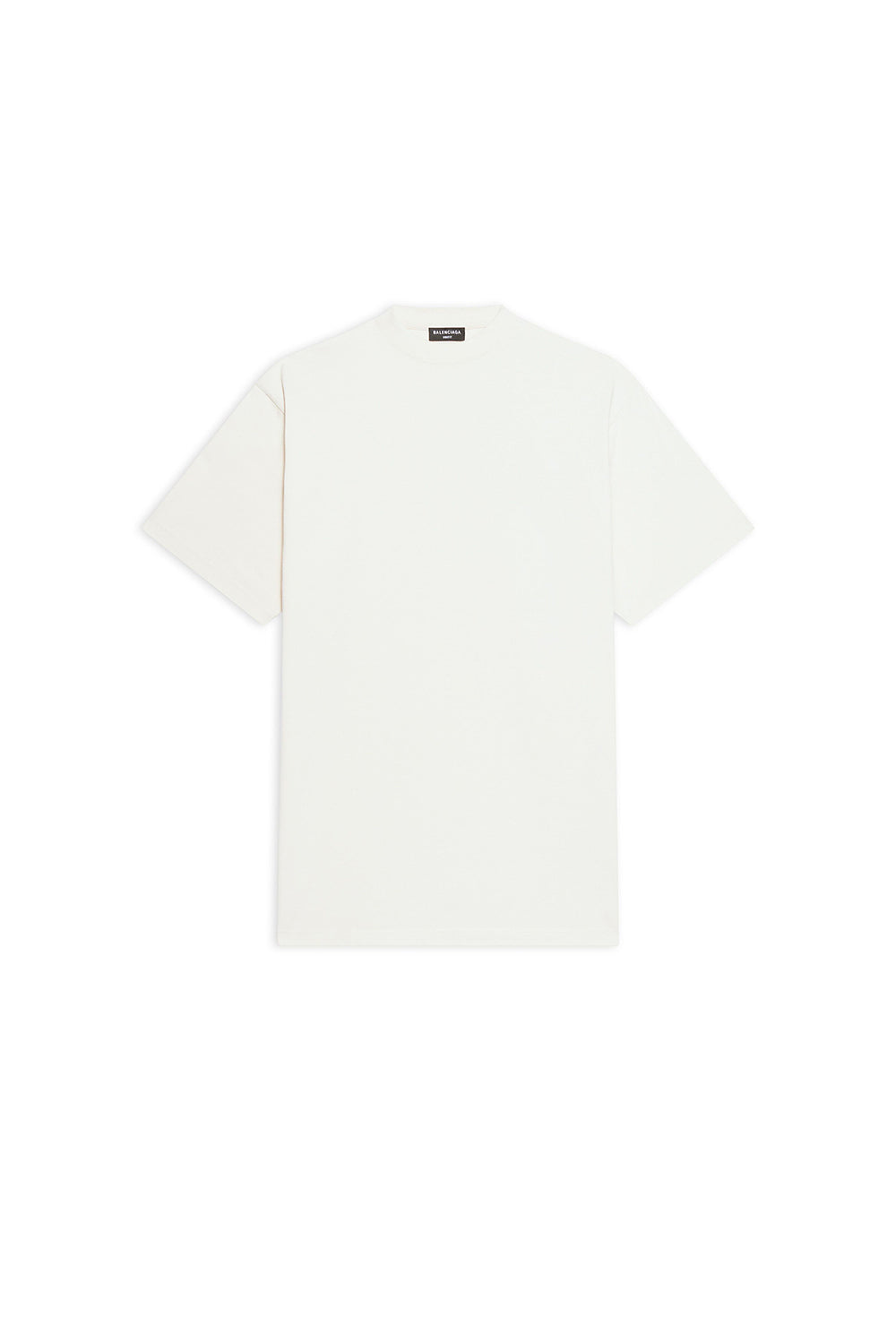 Balenciaga Back Hem Long chalky white & black T-shirt - Chalky White & Black