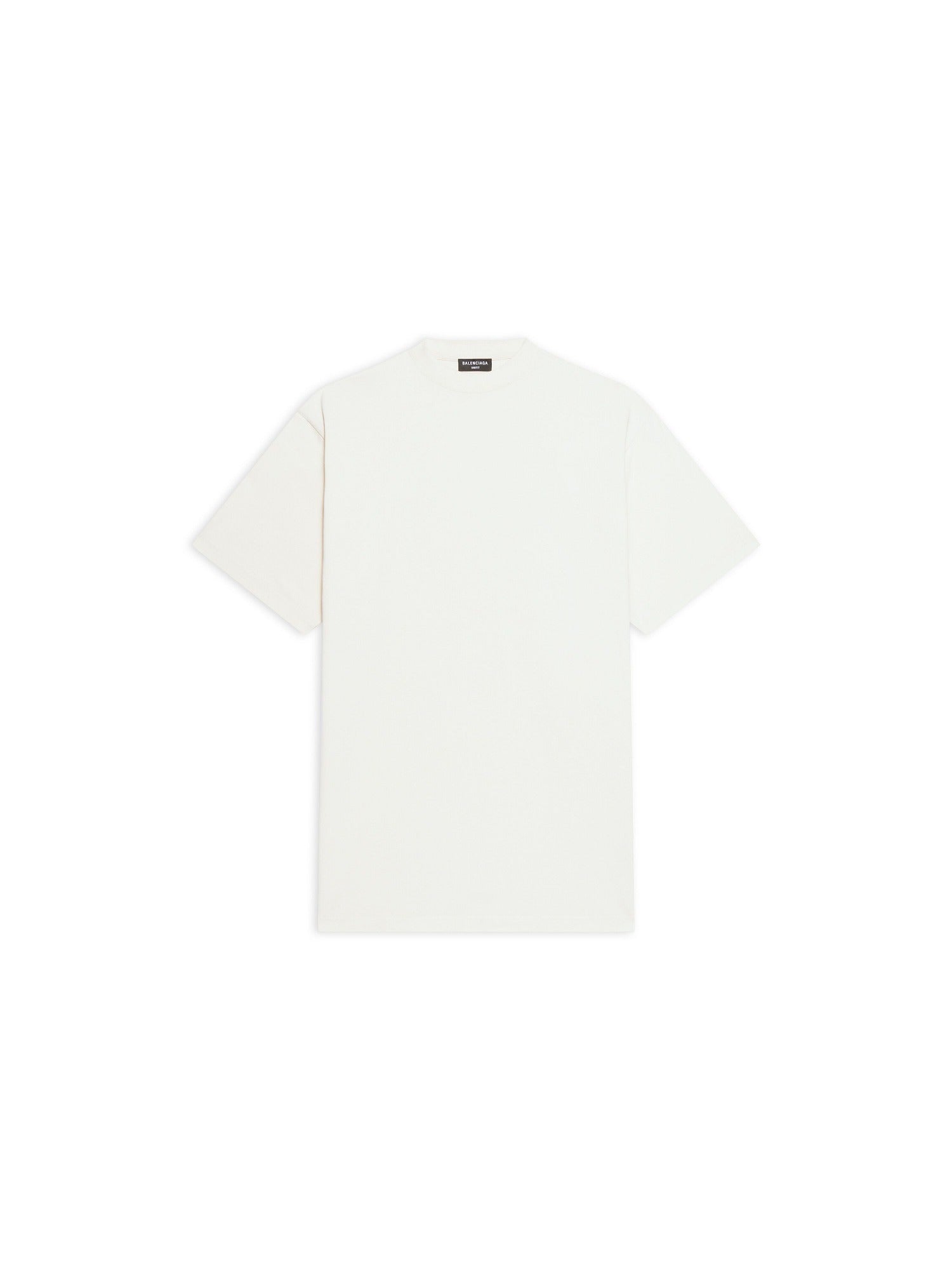 Balenciaga Back Hem Long chalky white & black T-shirt - Chalky White & Black