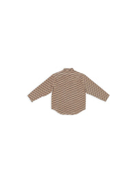 BB Monogram Minimal beige & brown Shirt - Beige & Brown