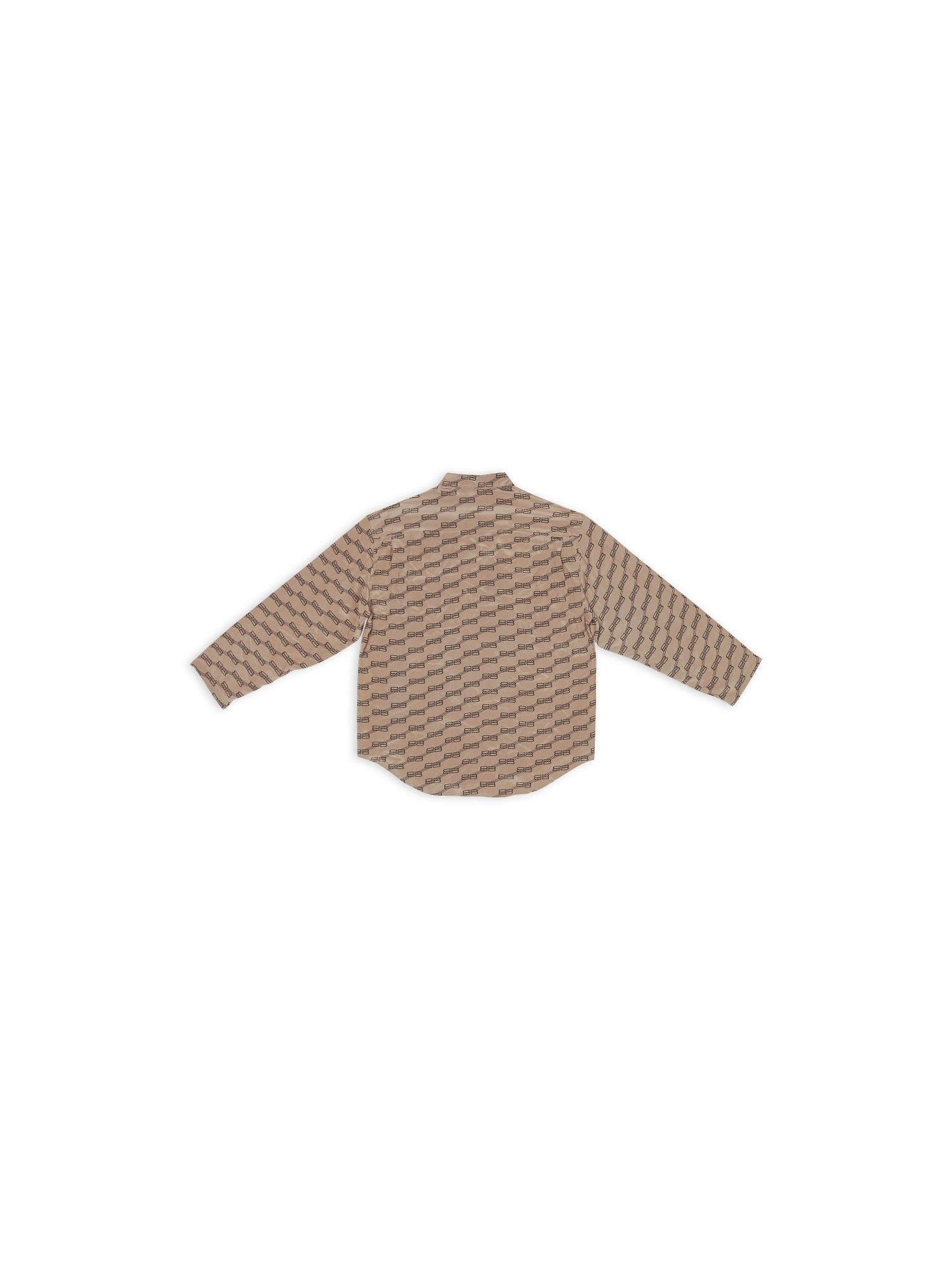 BB Monogram Minimal beige & brown Shirt - Beige & Brown