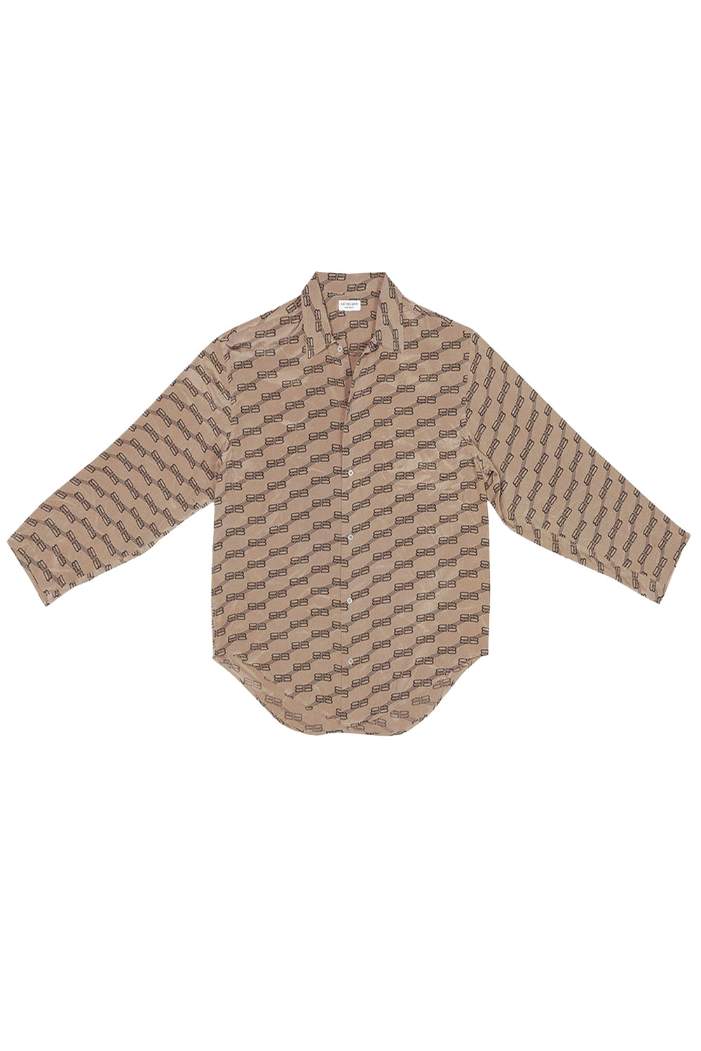 BB Monogram Minimal beige & brown Shirt - Beige & Brown