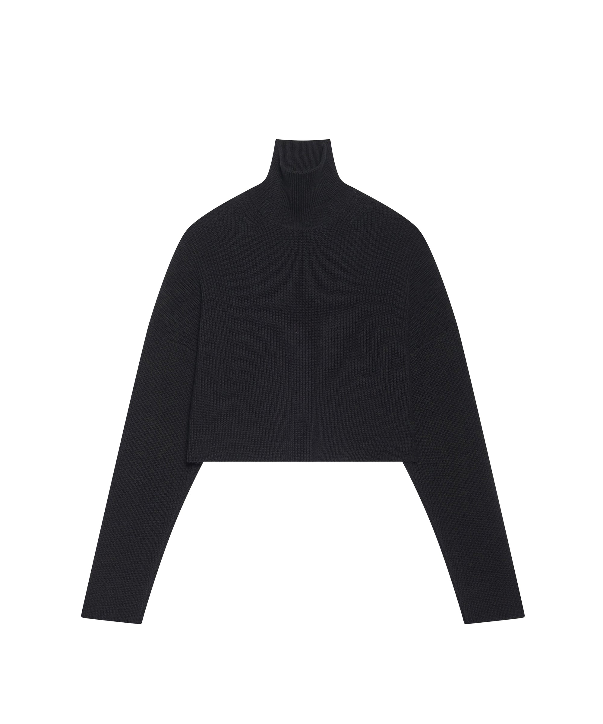 Cropped Sweater - Black