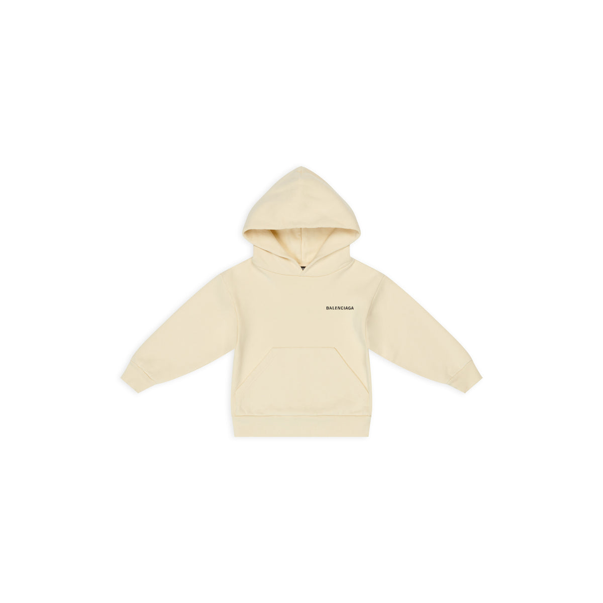 Kids Balenciaga Hoodie - Cream & Black
