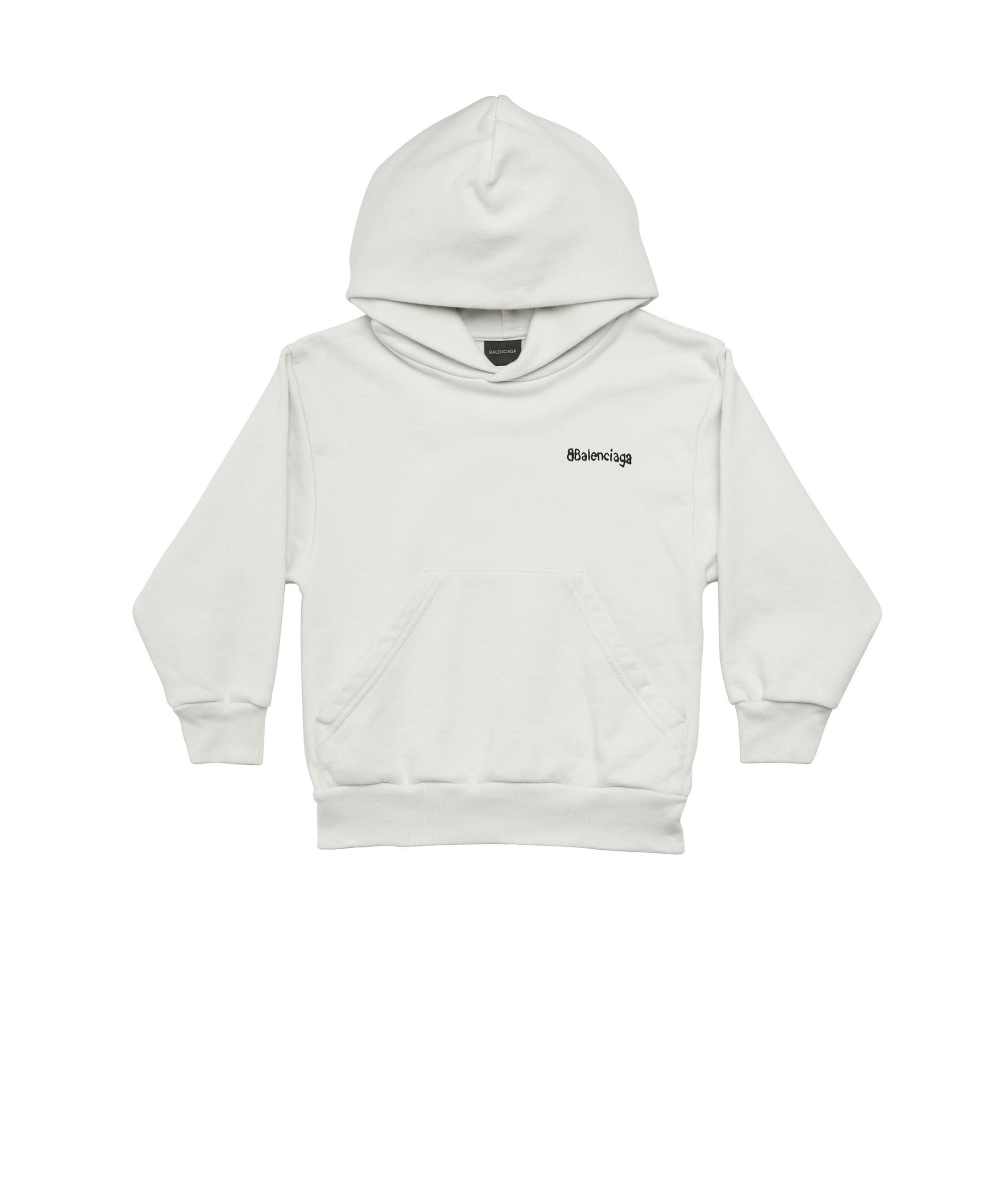 Kids Political Campaign Hoodie - Dirty White & Black