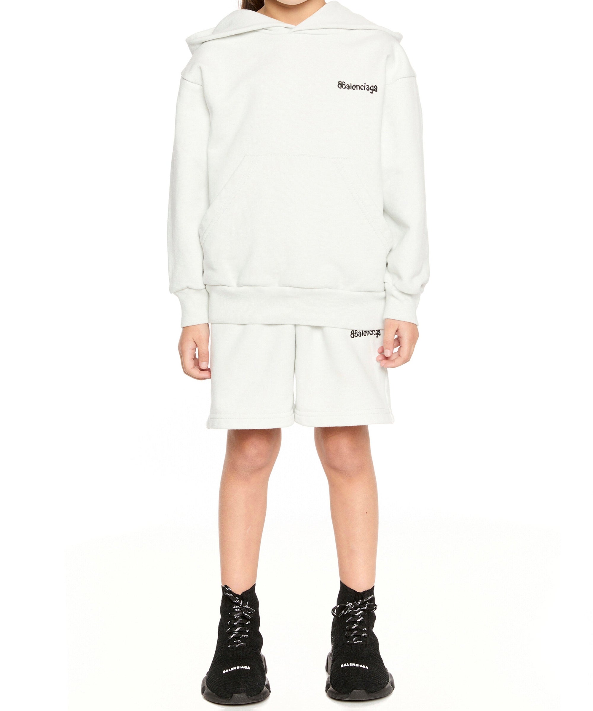 Kids Political Campaign Hoodie - Dirty White & Black