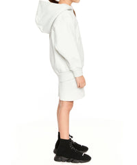 Kids Political Campaign Hoodie - Dirty White & Black