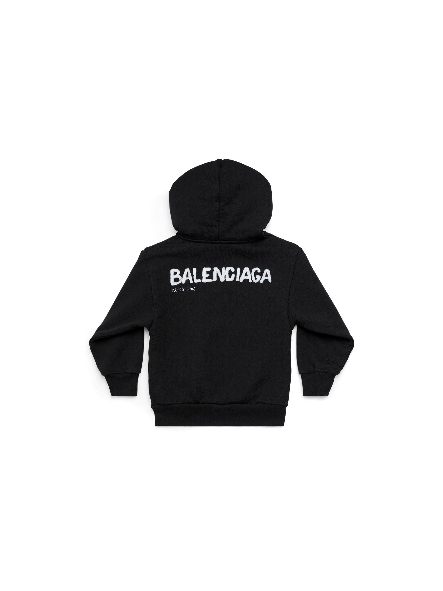 Hand-Drawn Balenciaga black & cocoa Hoodie - Black & Cocoa