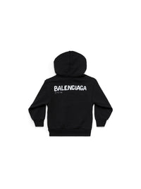 Hand-Drawn Balenciaga black & cocoa Hoodie - Black & Cocoa