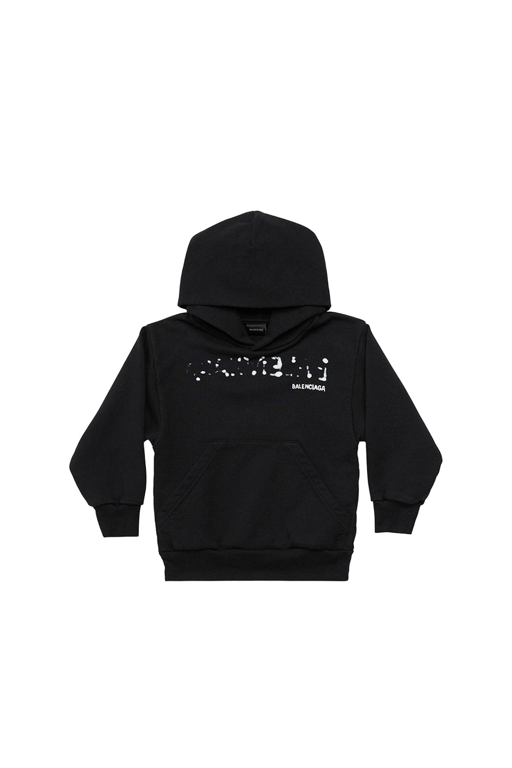 Hand-Drawn Balenciaga black & cocoa Hoodie - Black & Cocoa