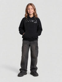 Hand-Drawn Balenciaga black & cocoa Hoodie - Black & Cocoa