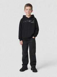 Hand-Drawn Balenciaga black & cocoa Hoodie - Black & Cocoa
