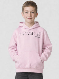 Hand-Drawn Balenciaga faded pink & black Hoodie - Faded Pink & Black