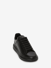 Gloss-Heel Oversized black Sneakers - Black